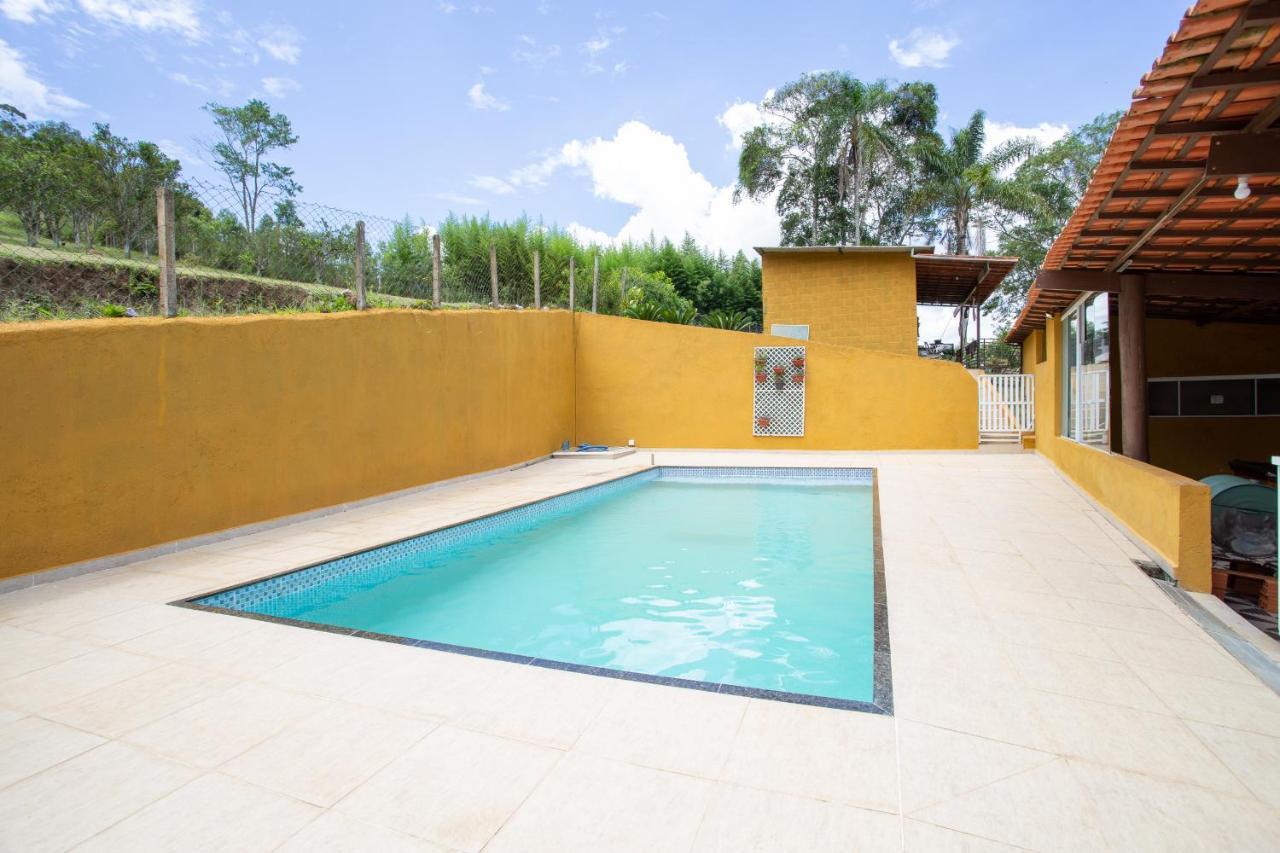 Chacara C Piscina Churrasqueira E Wi-Fi Em Ibiúna Exterior foto